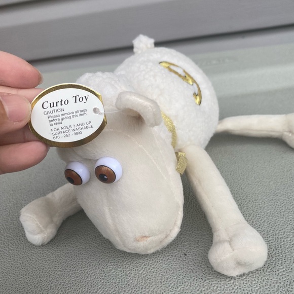 Vintage Serta TRUMP Home No. #9 Gold Sheep Plush - Picture 8 of 9